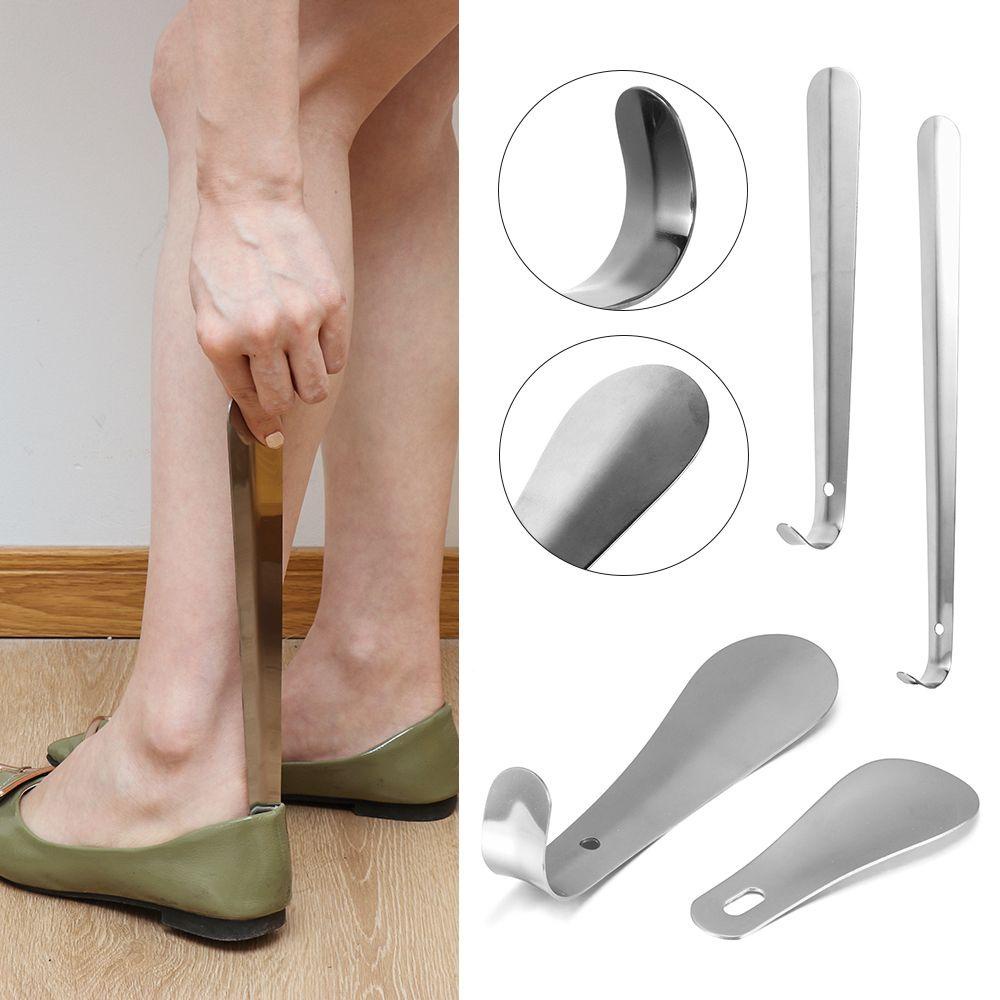 Bja Shoe Horn ทนทานด ้ ามยาวสแตนเลสไม ่ โค ้ งงอ