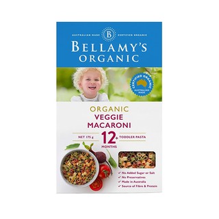 Bellamys Organic Veggie Macaroni 175g