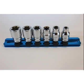 DEEN NO.DNB3E06/AH (DNB3E06SET) 3/8"SQ Torx Socket Set 6pcs Gear Garage By Factory Gear