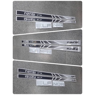 สติ๊กเกอร์แบบดั้งเดิม สำหรับ ISUZU EURO2 ELF NKR NPR NQR sticker ติดรถ แต่งรถ อีซูซุ สติกเกอ สติกเกอร์ เส้นยาว