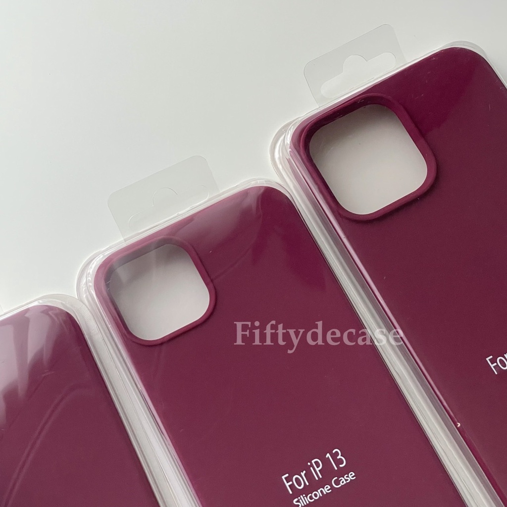 เคสกำมะหยี่ รุ่น 7-16promax เคสซิลิโคนสีพื้น ไม่มีโลโก้ (สีไวน์) พร้อมส่ง !!! ราคา ถูกที่สุด ดีลบีเคเค แกลเลอรีภาพที่ 2