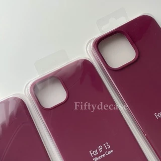 เคสกำมะหยี่ รุ่น 7-16promax เคสซิลิโคนสีพื้น ไม่มีโลโก้ (สีไวน์) พร้อมส่ง !!!