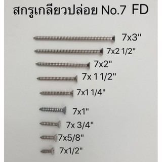 เกลียว ปล่อย ขัน ไม้ , เหล็ก , มิเนียม , PVC , สแตนเลส ขนาดบรรจุ 50 ตัว