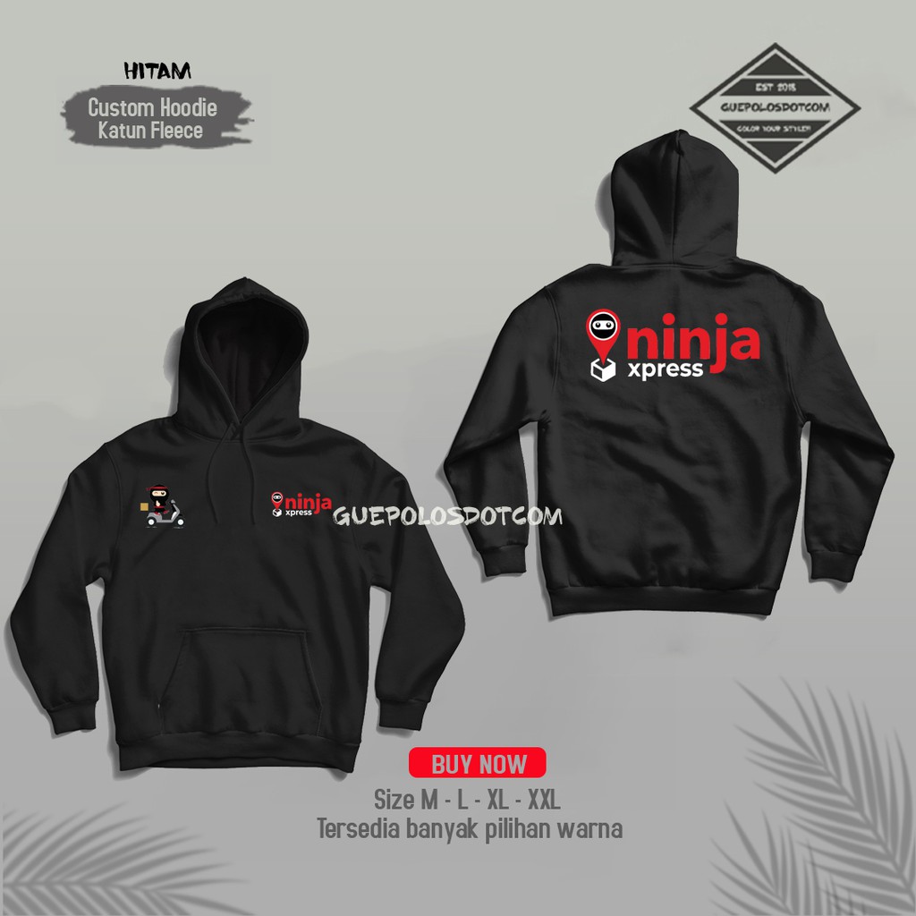NINJA XPRESS การพิมพ์ JACKET - HOODIE JUMPER NINJA XPRESS COURIER JACKET - NINJA EXPEDITION HODIE