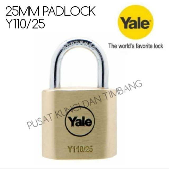 YALE PADLOCK YE110/25/115 25MM