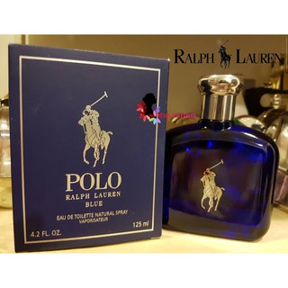 Ralph Lauren Polo Blue Edt For Men 125 ml. ( กล่องขาย ไม่ซีล )