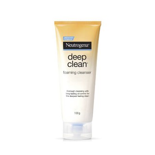 ❤️ไม่แท้คืนเงิน❤️ Neutrogena Deep Clean Foaming Cleanser 100g.โฟมล้างหน้าทำความสะอาดผิวล้ำลึก พร้อมคืนความมีชีวิตชีวา