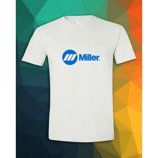 เสื้อยืด ลาย Miller Welding Equipment MIG TIG สีขาวS-5XL