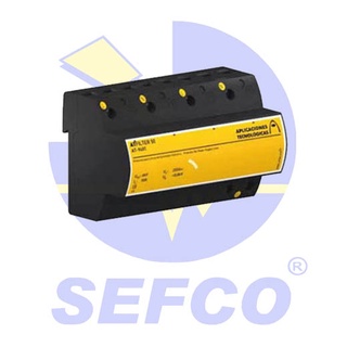 SURGE PROTECTOR PROVIDED WITH A FILTER AGAINST HIGH FREQUENCY DISTURBANCES