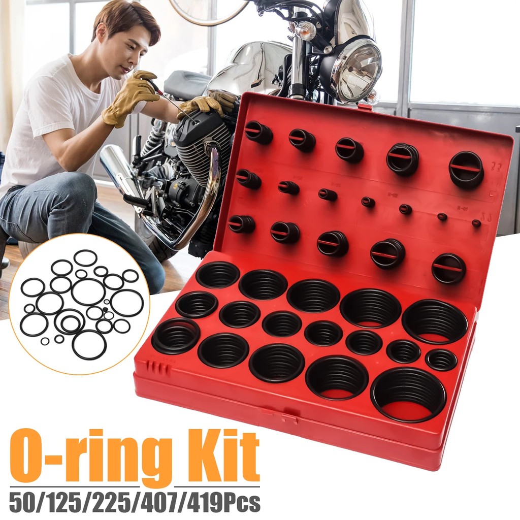ชุดยางวงแหวน ซีลยาง ยางโอริง 225pcs 30ขนาด O-Ring Assortment Nitrile Rubber Tool Set รูปที่ 8