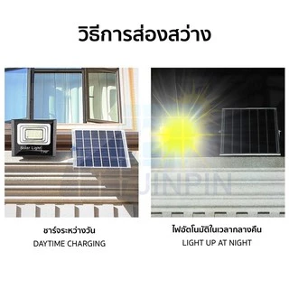 JD Solar Light 35w 55w 75w 150w 200w 500w แสงสีเหลือง ไฟโซลาเซลล์ สปอร์ตไลท์ โคมไฟพลังงานแสงอาทิตย์