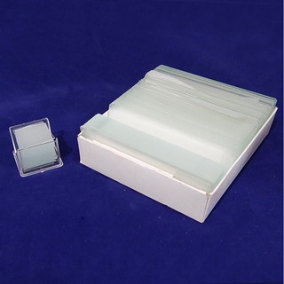 กระจกสไลด์ 72 แผ่น และกระจกปิดสไลด์ขนาด 22 x 22 mm 100 แผ่น (Microscope Slide and Cover Glass 22x22 mm.)