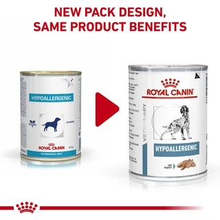 Royal Canin Hypoallergenic Dog - โรยัล คานิน อาหารสุนัขที่มีปัญหาเรื่องแพ้อาหารชนิดเปียก (400g.)