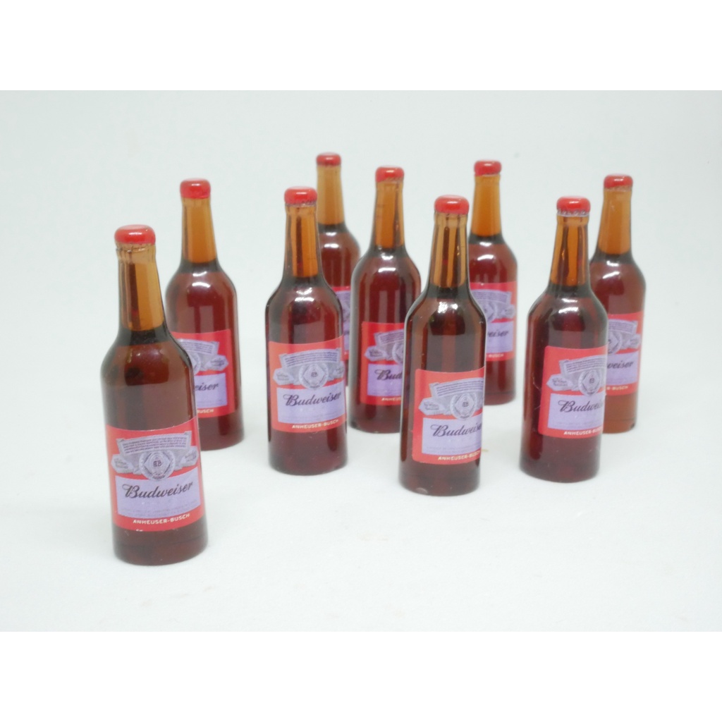 ขวดน้ำจิ๋ว ขวดเครื่องดื่มจิ๋ว budweiser ขวดน้ำ #ของจิ๋ว #ของตกแต่ง ราคา ถูกที่สุด ดีลบีเคเค แกลเลอรีภาพที่ 7