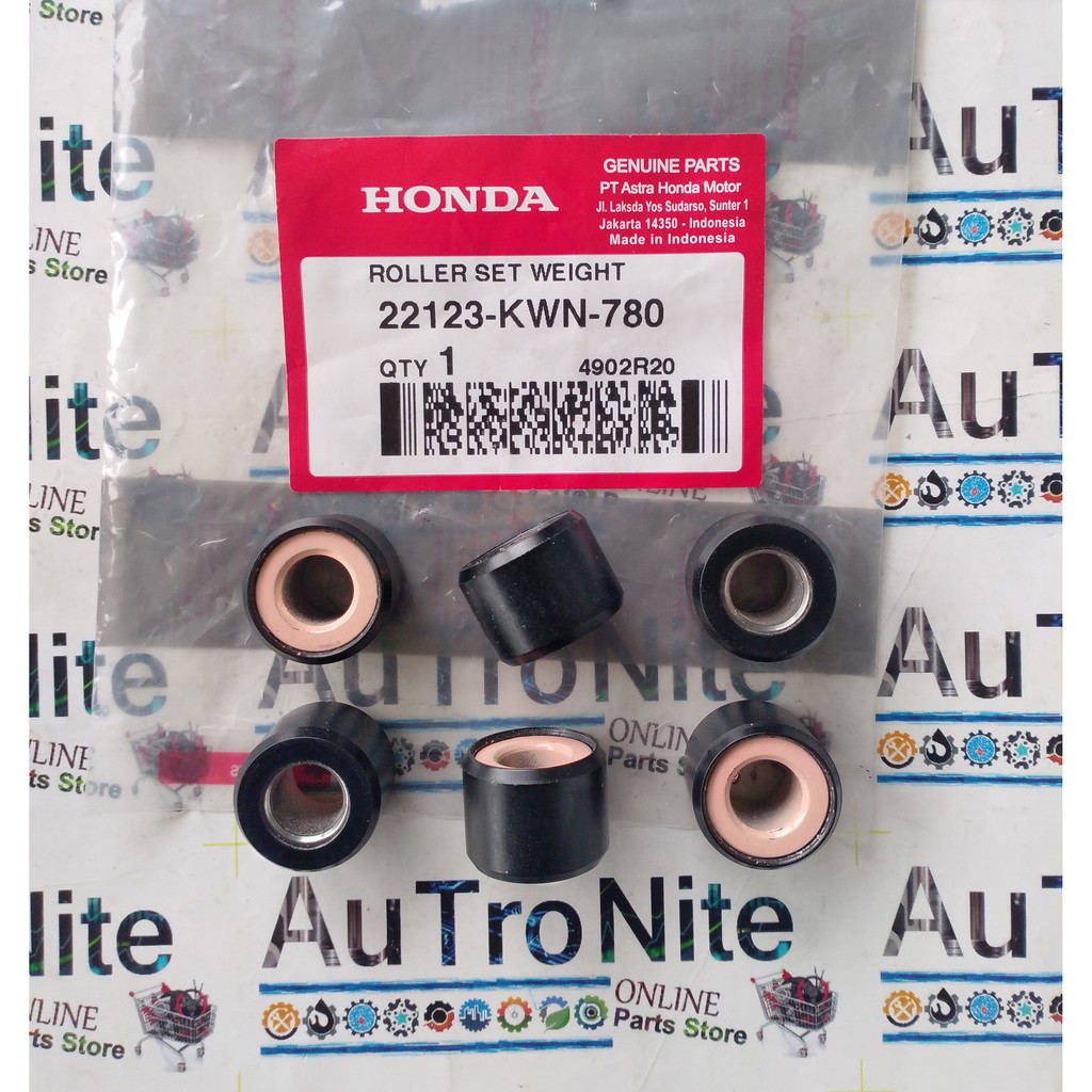 Lokal ลูกกลิ้งน้ําหนัก 17 GRam ชุด 22123-KWN-780 Original Honda ADV PCX 150 ท้องถิ่น 22123KWN780