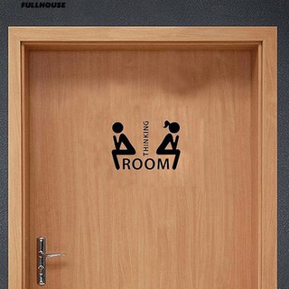 สติกเกอร์ติดประตูห้องน้ำ รูปผู้ชาย ผู้หญิง DIY