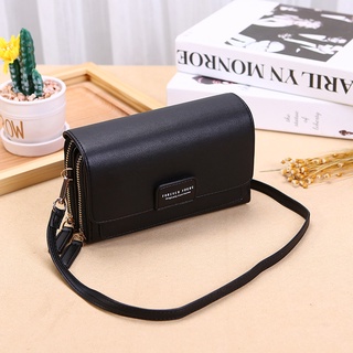 พร้อมส่ง FY002 กระเป๋าเงิน ใบยาว กระเป๋าสตางค์ มีสายสะพายข้าง Multi-function Mini Shoulder Bag Crossbody Forever young