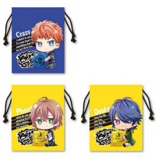 ถุงผ้าหูรูด Gyugyutto Drawstring Bag Hypnosis Mic -Division Rap Battle- Rio Mason Busujima/Gentaro Yumeno/Dice Arisugawa