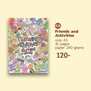 Friends and Activities coloring book