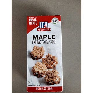 McCormick Maple Extract 29ml แม็คคอร์มิค เมเปิล เอ็กซ์แทรค(กลิ่นเมเปิล)29 มล.