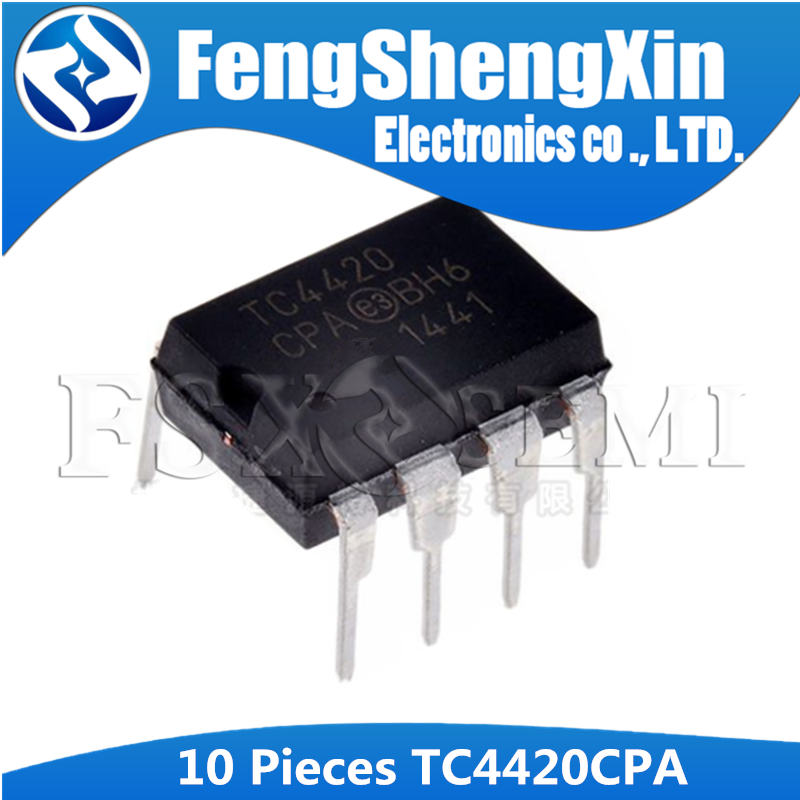 10 ชิ้น/ล็อต TC4420CPA DIP-8 TC4420 6A ไดรเวอร์ MOSFET ความเร็วสูง