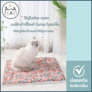 KUMA まเบาะรองนอน นุ่ม สบาย ใช้ได้ 2 ฝั่ง ที่นอนแมว ที่นอนสุนัข เบาะสัตว์เลี้ยง เบาะเสริม ที่นอนสัตว์เลี้ยง เบาะนุ่มแมว