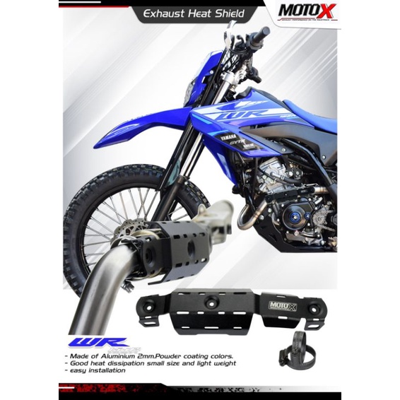 การ์ดท่อ/กันร้อนคอท่อMoto-X สำหรับรถYAMAHA WR155R