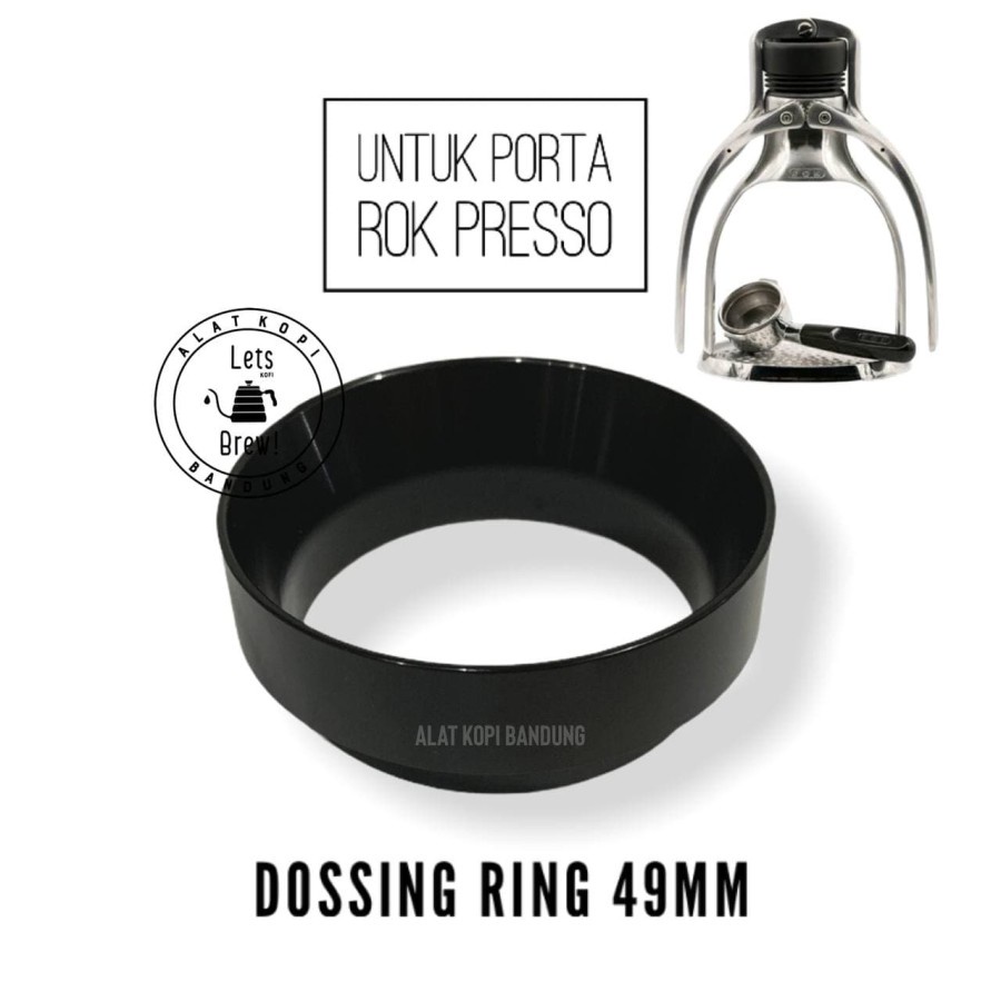 Dosing Ring 49mm Stainless / Dosing Funnel Porta Rok Presso