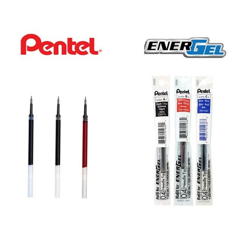 ไส้ปากกา​ Pentel.Metal Tip 0.5/0.7/1.0 mm​ดำ/น้ำเงิน