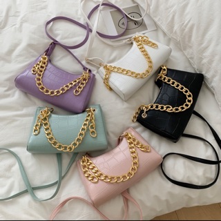 พร้อมส่ง 🛍 กระเป๋าสายโซ่สไตล์โรมันฝรั่งเศส