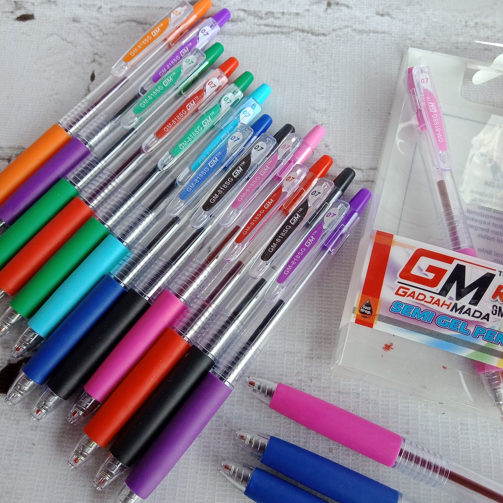 Gadjah MADA Color SEMI GEL Pen 0.7 MM GM -818SG (1 ชิ้น)