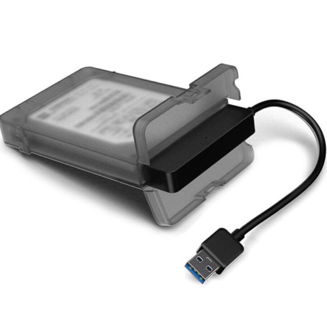 USB 3.0 to SATA Adapter พร้อมเคสและสาย USB ขนาด 2.5 “ ให้ เป็น External Harddisk เป็นแบบ SATA 3.0 to USB 3.0