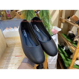 Shoes8888 รองเท้าคัทชู หัวมน สีดำ ไซล์ 36-45