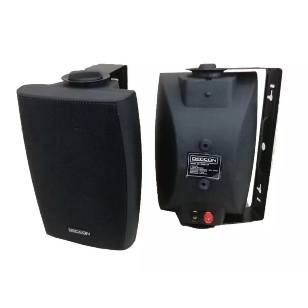 DECCON ตู้ลำโพงพลาสติก 5นิ้ว 600W ลำโพงติดผนังพร้อมขาแขวน ลำโพงติดตามร้านอาหาร ห้องประชุม ห้องคาระโกะ 5นิ้วรุ่น SERN-5B