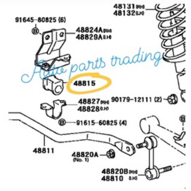TOYOTA MARK 2 II CHASER JZX90 JZX100 ด้านหน้าด้านหลัง STABILIZER BAR BUSH