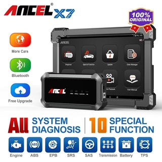 Ancel X7 OBD2 เครื่องสแกนเนอร์ OBDFull System ABS OIl EPB DPF สําหรับรถยนต์