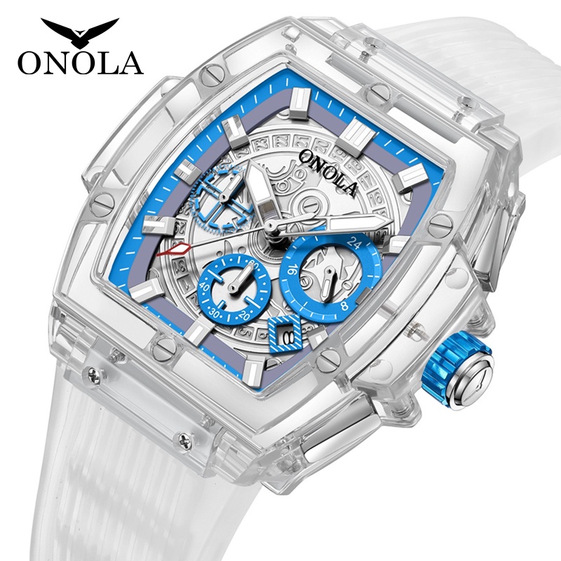 [พร้อมส่ง] Onola6811 นาฬิกาข้อมือ แบบใส อเนกประสงค์ กันน้ํา ระดับไฮเอนด์ เหมาะกับการเล่นกีฬา เข้างานประจําวัน สําหรับผู้ชาย และผู้หญิง