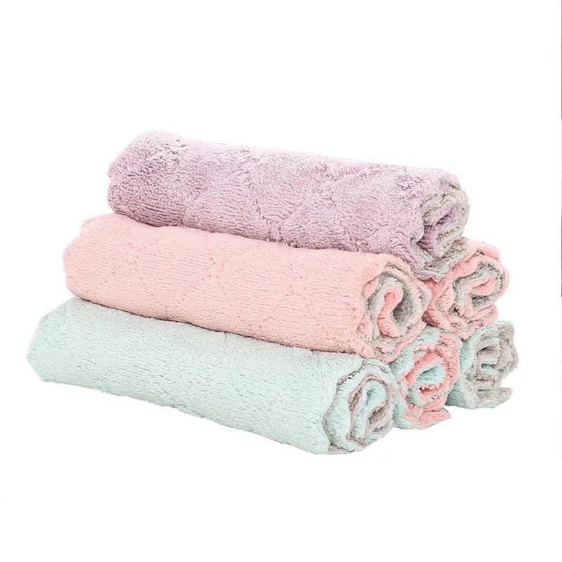 MultiFunction Cleaning Cloths Microfiber Dishcloths Kitchen Towels
