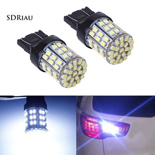 ✔หลอดไฟเบรกท้ายรถยนต์ LED 12V T20 7440 7443 64 SMD 6000K สีขาว 2 ชิ้น