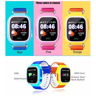 Q90 Kid Smart Watch GPS SOS Call Baby Safe SIM Card W1Ob