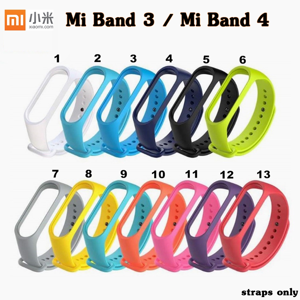 [Circulation1] สายนาฬิกาข้อมือซิลิโคน แบบเปลี่ยน สําหรับ XiaoMi Mi Band 4 3 MiBand 4 3 Mi Band 4 3 M3 M4