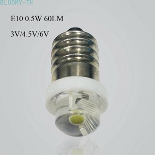 หลอดไฟ LED E10 3 4.5 6V 0.5W 6000K สีขาว แบบเปลี่ยน สําหรับไฟฉาย 2022