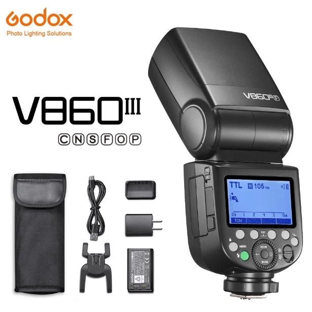 FLASH GODOX KIT V860III แฟลชกล้อง Speedlite E-TTL HSS Flash Light สำหรับ Canon Nikon Fuji Sony Pana 