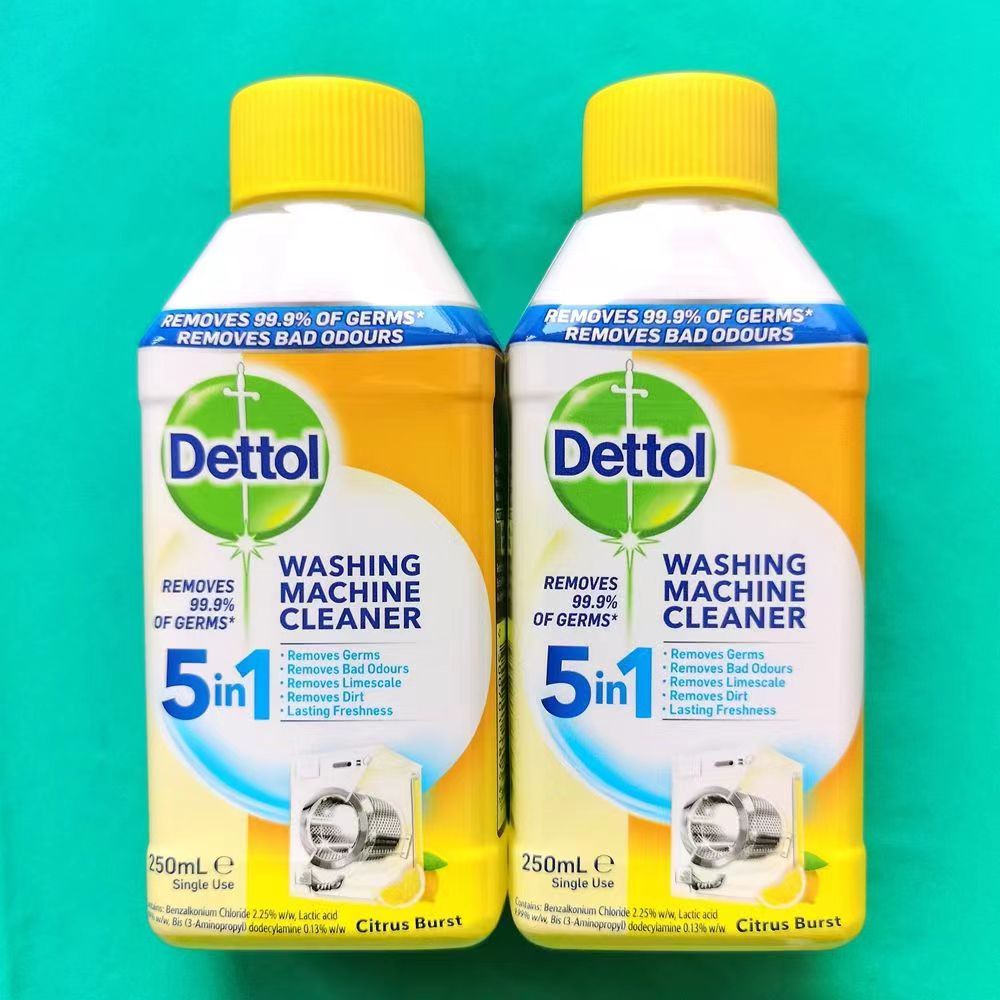 พร้อมส่ง (2ขวด)ใหม่ล่าสุด Dettol น้ำยาล้างถังเครื่องซักผ้าแบบน้ำ ล้างเครื่องซักผ้า ใช้ได้ทั้งฝาหน้าและฝาบน 250ml*2