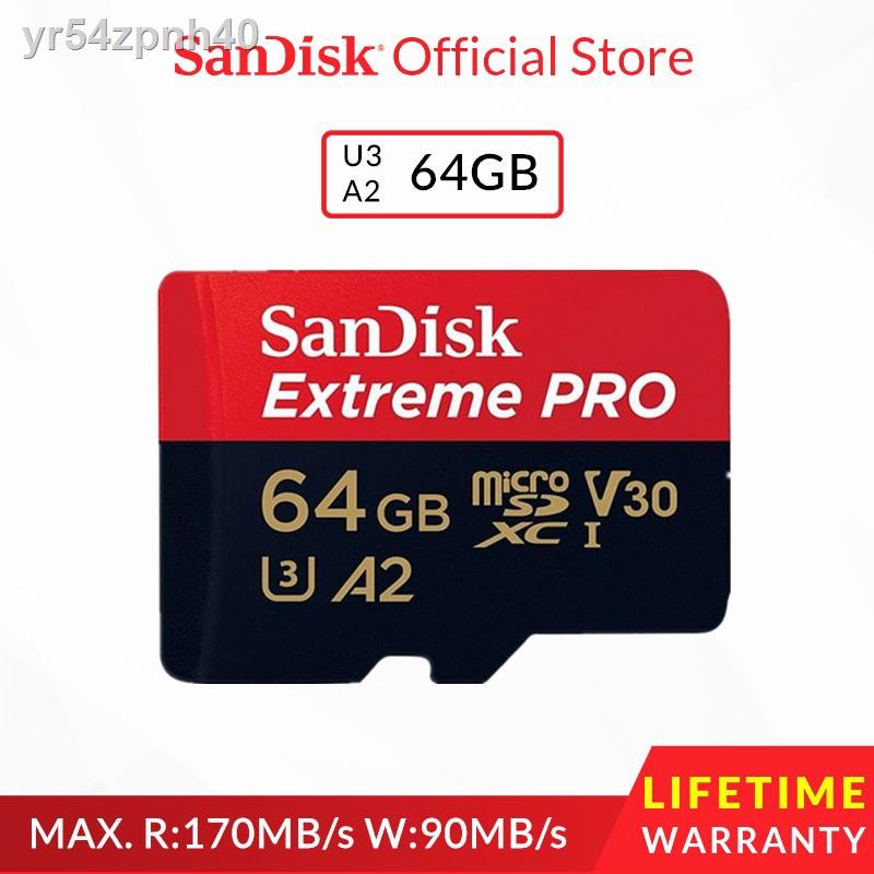 Scheda SD SanDisk Extreme PRO 64GB - Fino A 170MB/s, UHS-1, Classe 10, U3, V30 - Per Foto E Video 4K - Foto 4