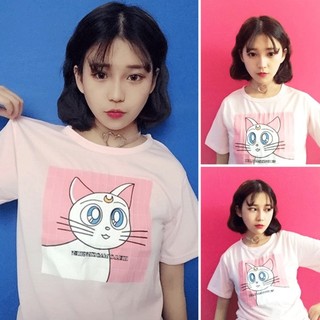 Preorder เสื้อยืดลายแมวเหมียวSailormoon Cat