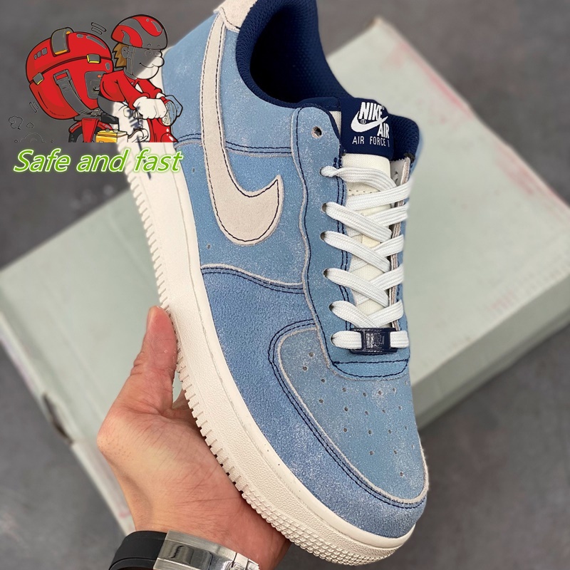 [SPI-1] Nike Air Force 1 '07 Nike Washed Blue Air Force One Classic Mid ...