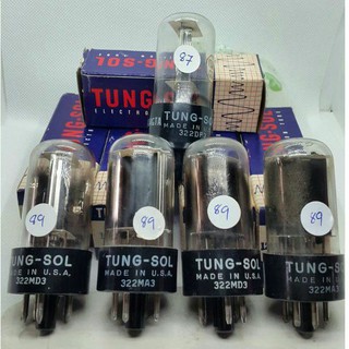 126#  12AX4 GTA Tung sol MATCHED QUAD + 1 Damper, booster, flyback diode TEST