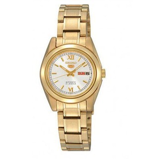 Seiko 5 Sport Automatic for Ladies Stainless Strap SYMK30K1-Gold/White