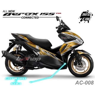 สติกเกอร์ พิมพ์ลาย Aerox สําหรับติดตกแต่งรถจักรยานยนต์ 2021